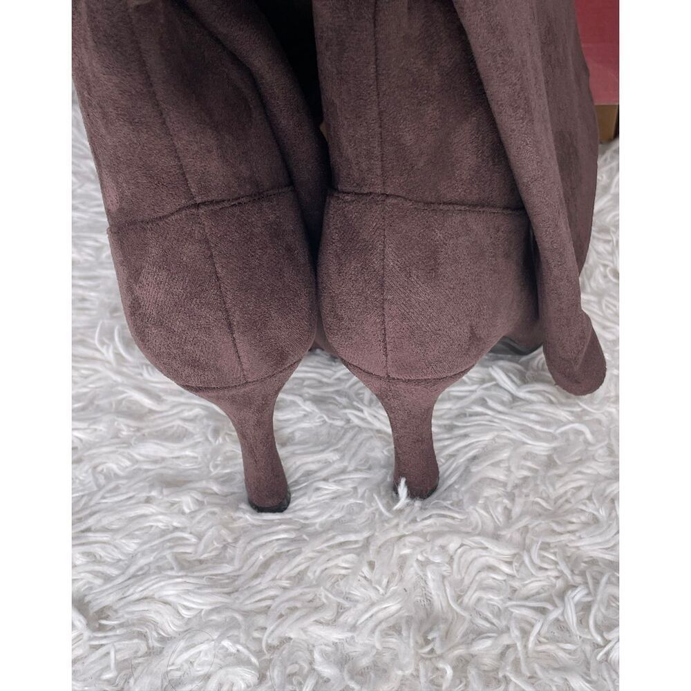 TORGEIS Donatella Chocolate Boots 8.5 NEW - Picture 6 of 9